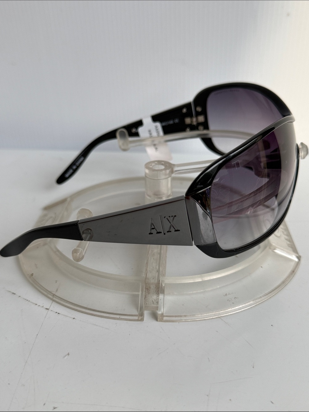 NEW ARMANI EXCHANGE AX050/S Black Sunglasses NEW WITHOUT TAGS - Picture 4 of 9